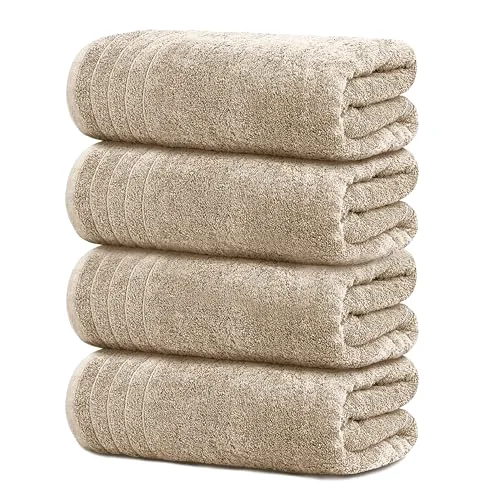 4-Piece Extra Large Bath Towels