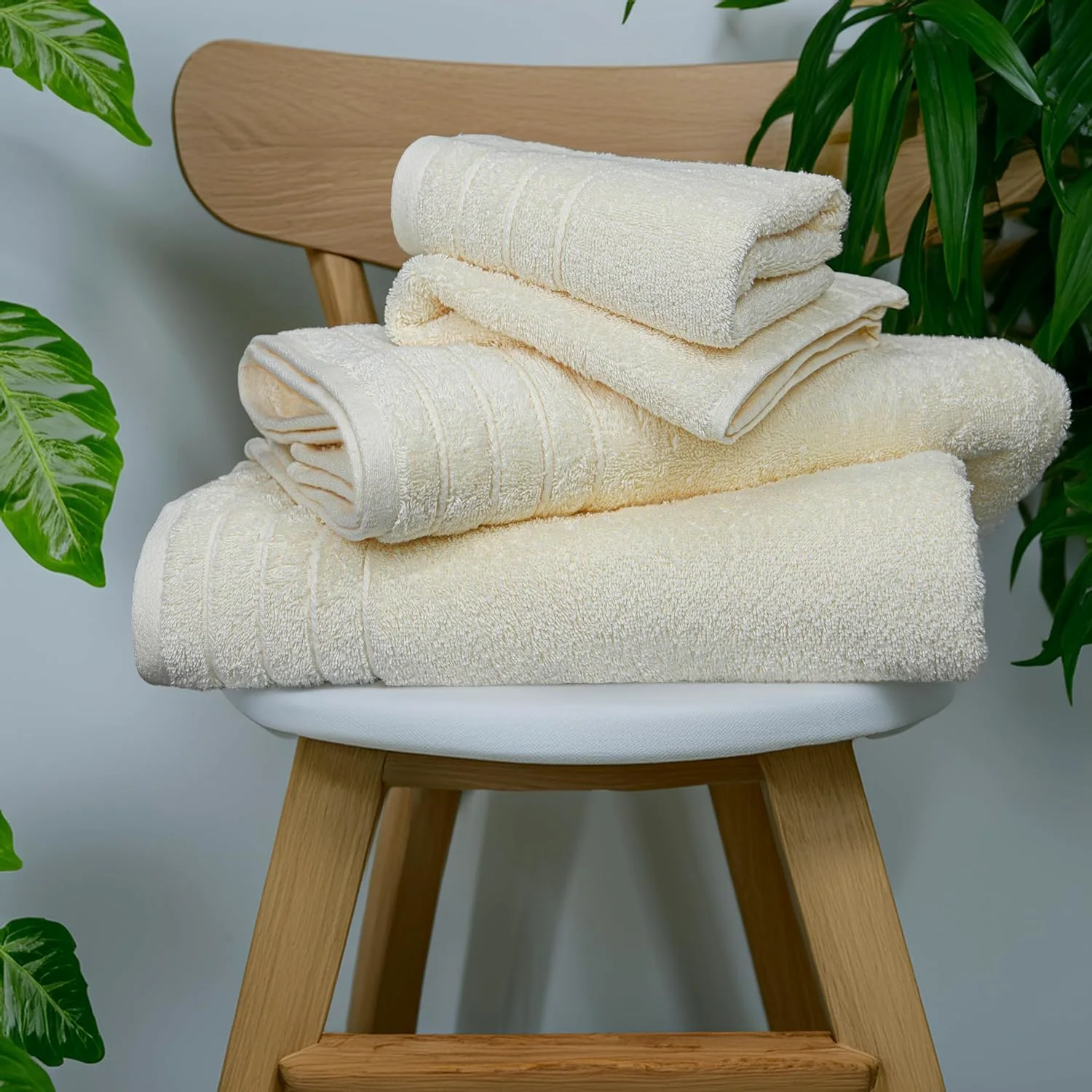 8-Piece Towel Set photographed in a bathroom