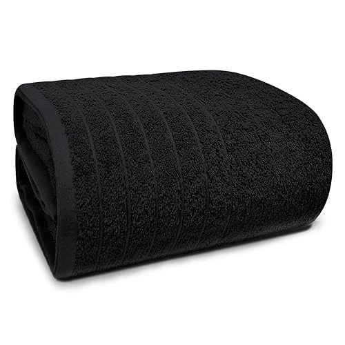Jumbo Bath Sheet in Black