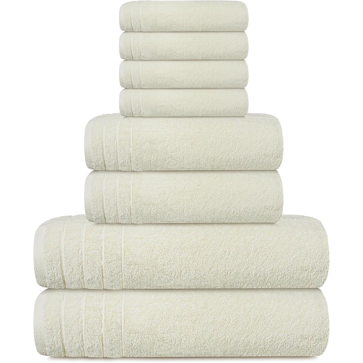 8-Piece Towel Set in Cream