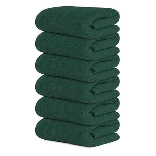 6-Piece Hand Towels in Hunter Green