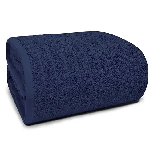 Jumbo Bath Sheet in Navy