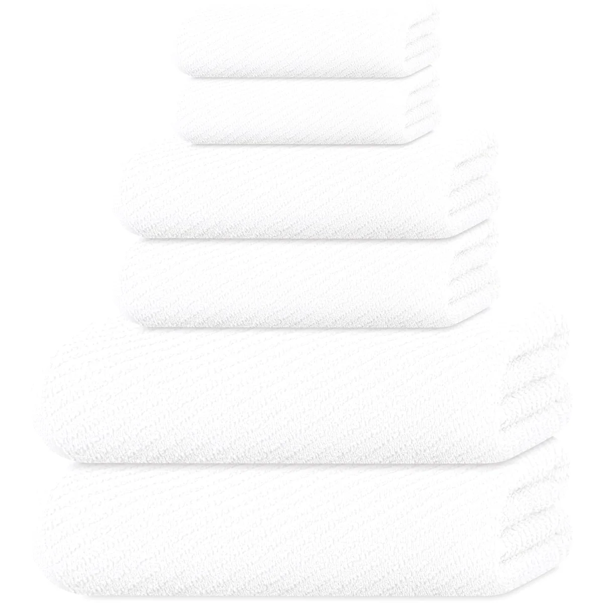 Zero Twist 6-Piece Set in Ivory
