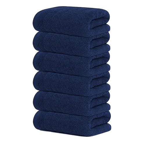 6-Piece Hand Towels in Navy