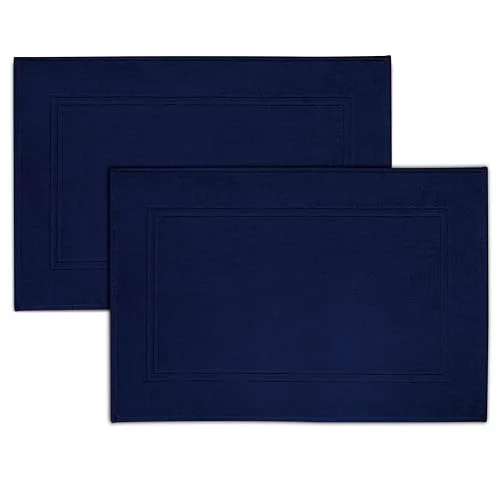2-Piece Bath Mats in Navy